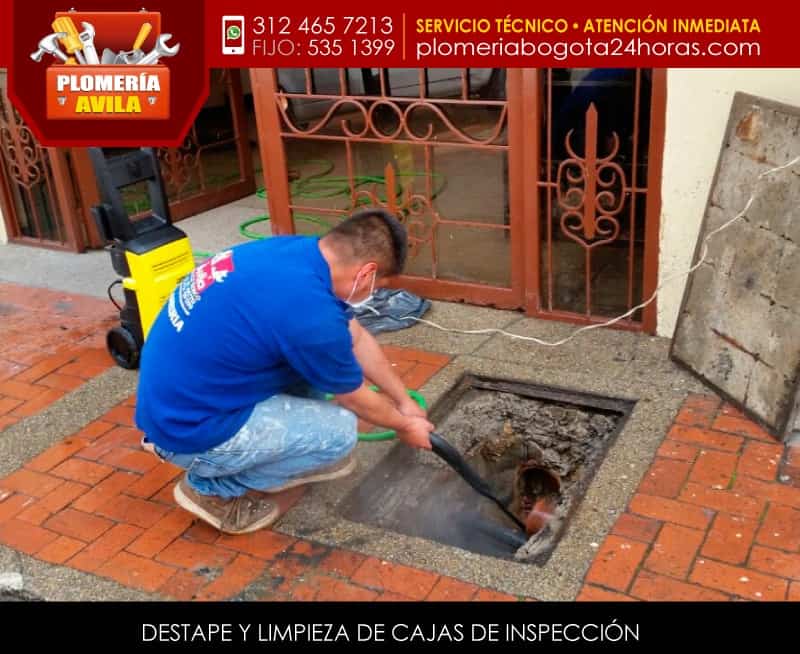 Sondeo de caja de inspección en Bogotá