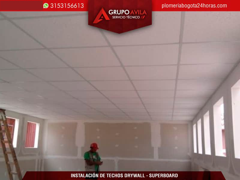 instalación de techos en drywall en Pereira